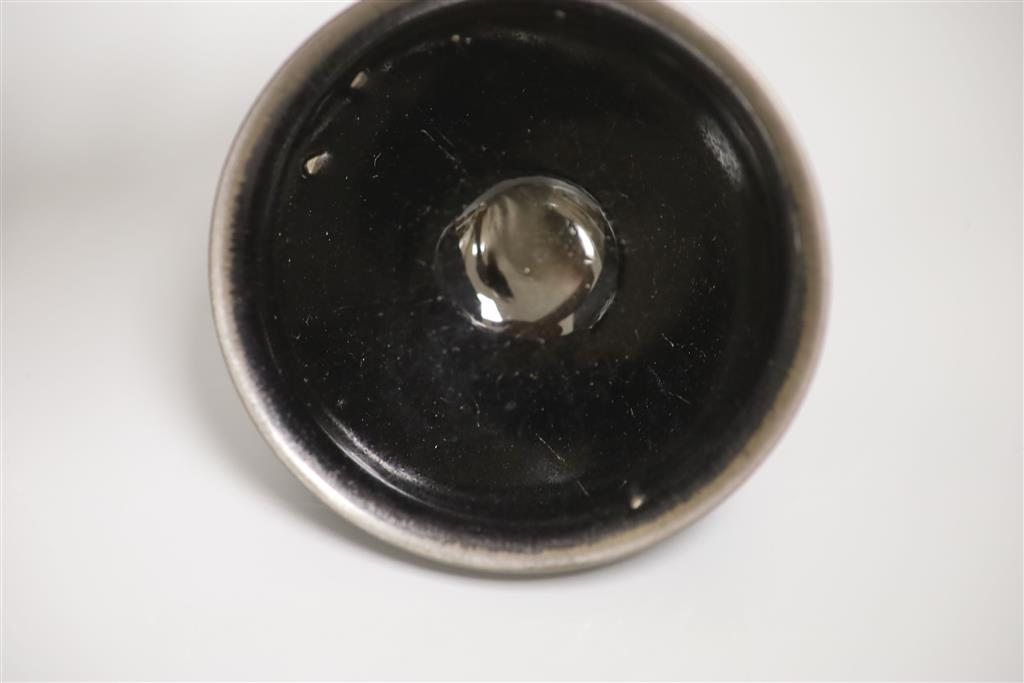 Three Chinese black glazed bowls
